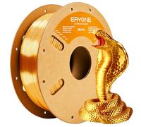 ERYONE Silk PLA Filament 1.75mm, 3D Printer Filament PLA, -0.03mm, 1kg(2.2lbs)/Spool, Silk Gold