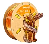 ERYONE Silk Triple Color PLA, Coextrusion PLA Filament for 3D Printer, Silky Glossy Finish Filament, +/-0.03mm, 1KG Spool, Silk Gold Silver Copper