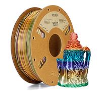 ERYONE Ultra Silk PLA Filament, Silky Glossy Finish Filament,Fast Color Change Rainbow PLA 1.75mm, +/-0.03mm, 1kg(2.2LBS)/Spool, Metal Luster Silk Rainbow