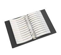 ERYUE 0402 Series 80 Values Capacitors Exquisite Electronic Components Sample Book Black for Electronics Professionals Plastic