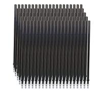 ERYUE 100 Pieces Black Ink Erasable Gel Ink Pen Refills Fine Point 0.5mm Replacement Gel Pen Refills for Erasable Pens Office School Writing Stationery Supplies