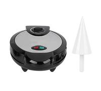 ERYUE 1200W Electric Ice Cream Cone Maker With Roller Waffle Cone and Bowl Maker Nonstick Waffle Baking Iron Machine Stainless Steel Housing for Home Breakfast
