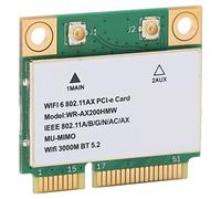 ERYUE 2.4G/5G Wireless Network Card Dual Band High Speed Wifi6 Adapter for Laptop, Supports MU-MIMO Technology for Notebooks and Small Mainframes, Made of Durable PCB Material