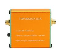 ERYUE 20dB High Gain LNA RF Power Amplifier Low Noise Ultra Bandwidth Module 0.1MHz-6GHz, Battery Less Version with Bias Tee Power Supply, Suitable for Shortwave and FM (Ship with 2500mAh Li Ion