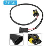 ERYUE 2pcs H11 9006 Headlight Conversion Cable Sockets with Adapter Connector Fit for Wrangler Enthusiasts