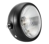 ERYUE 35W Universal Motorcycle Vintage Black Shell White Lens Headlamp with High Transmission Reflective Lens, Bright Bulb, & Reliable Performance, Long Service Life for GN125