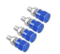 ERYUE 4 Thread License Plate Frame Bolts Screws, Catching Eye Superior Motorcycle Screw Kit, with Coral Blue Screw Set for Motorbike (Type 3)