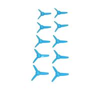 ERYUE 70mm 3 Blades Turning Propeller Plastic for Toy Boat RC Car, 10Pcs ABS Propellers for Remote Control Models (Blue)
