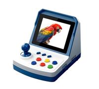 ERYUE A6 Plus Portable Retro Handheld Game Console with 3D Rocker for Classic Games Enthusiasts & Dual Player Battles - Red+White (blue and white)