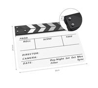 ERYUE Acrylic Clapperboard for Film Production - Lightweight and Easy to Handle Slate for Maintaining Organization on Set - Must-Have Tool Filmmakers and Producers (Type 1)