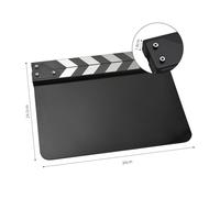ERYUE Acrylic Clapperboard for Film Production - Lightweight and Easy to Handle Slate for Maintaining Organization on Set - Must-Have Tool Filmmakers and Producers (Type 5)