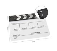 ERYUE Acrylic Clapperboard for Film Production - Lightweight and Easy to Handle Slate for Maintaining Organization on Set - Must-Have Tool Filmmakers and Producers (Type 3)