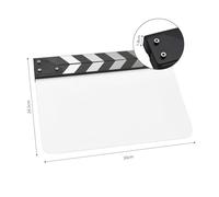ERYUE Acrylic Clapperboard for Film Production - Lightweight and Easy to Handle Slate for Maintaining Organization on Set - Must-Have Tool Filmmakers and Producers (Type 5)