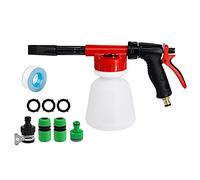 ERYUE Adjustable Foam Gun Sprayer Car Wash Garden Hose Soap Nozzle Kit 1L Bottle Engineering Plastics Brass Connectors for Cars and Plants