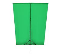 ERYUE Adjustable Green Screen Backdrop Stand with Storage Bag Effortless Installation Photography Kit for Gaming Sessions and Weddings Terylene Black White (Green)