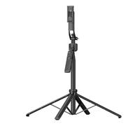 ERYUE AI Face Tracking Phone Selfie Stick Tripod 4-Leg Extendable Control Dual-Purpose Remote Shutter Group Photo Video for 163.5cm ABS