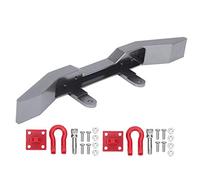 ERYUE Aluminium Alloy Front Bumper for 1/16 RC Car, CNC Polished Surface DIY Upgrade Parts with High Strength and Durability, for WPL B14 B16, Q60 Q61, Easy to Install and (Ti Color)