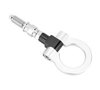 ERYUE Aluminum Alloy Folding Tow Hook for 3 Series E39 E92 E91 E90 E46 E36, Easy Installation Ring Tow Hook for Enthusiasts (Silver)