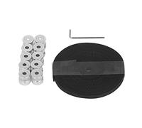 ERYUE Aluminum Synchronous Wheel Kit, 20 Tooth | High hardness material, Rubber timing belt, Perfect for 3D printer use, Reduces slippage, Smooth transmission