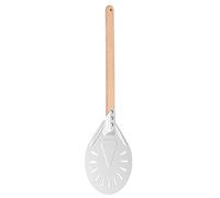 ERYUE AntiScalding Pizza Turner with Removable Wood Handle High-Strength Pizza Making Tool for Lovers and Bakers (9-inch Punched Pizza Shovel (with 41CM Flat Round)