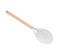 ERYUE AntiScalding Pizza Turner with Removable Wood Handle High-Strength Pizza Making Tool for Lovers and Bakers (8-inch Punched Pizza Shovel (with 41CM Flat Round)