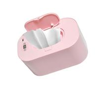 ERYUE Baby Wipe Warmer Digital Display Adjustable Temperature Heating for Baby Wet Wipes Dispenser USB Powered Suitable for Most on The Market Pink/Green/White Optional (Adjustable Temperature)