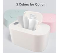 ERYUE Baby Wipe Warmer Digital Display Adjustable Temperature Heating for Baby Wet Wipes Dispenser USB Powered Suitable for Most on The Market Pink/Green/White Optional (Constant Temperature)