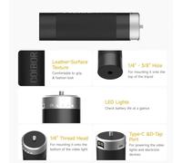 ERYUE Battery Grip COMBOR PG99 Comfortable Power Grip Built-in Large Capacity Battery Power Supply for CL60 CL100 W60 W100 Video Lamp, with D-Tap Type-C Interface for Camera Professionals