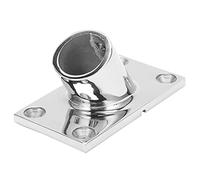 ERYUE Boat Handrail Fitting, Stainless Steel 60 Degree Rectangular Base Fitting, Mirror-Like Finish with High Corrosion Resistance for Ships Yachts, Fiberglass Boats, and Inflatable (25mm)