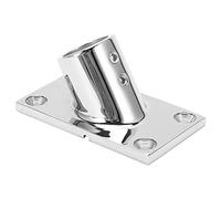 ERYUE Boat Handrail Fitting, Stainless Steel 60 Degree Rectangular Base Fitting, Mirror-Like Finish with High Corrosion Resistance for Ships Yachts, Fiberglass Boats, and Inflatable (22mm)