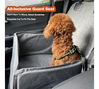 ERYUE Breathable Pet Car Cover Foldable Carrier for Small Medium Dogs Cats Easy to Clean Suitable for Most Autos (Black)