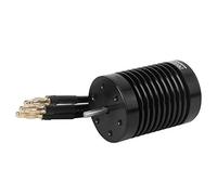 ERYUE Brushless Motor High Torque 4 Pole Waterproof Motor for 1/10 RC Car, Metal Black 36 X 50mm, 800W 50000 RPM for RC Model Enthusiasts (3300KV)