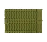 ERYUE Camping Inflatable Sleeping Pad Thick 4" for 2 People, Quick Inflation, Portable Mat for Hiking Traveling Tent, Green/Blue (Green)
