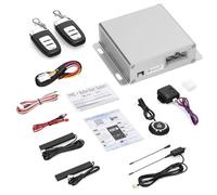 ERYUE Car Anti-Theft Alarm Remote Starter System PKE Keyless Entry Central Lock Kit with Smart Safety Features for Easy Remote Control and Enhanced Protection for All Vehicles (Silver)