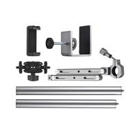 ERYUE Desk Mount Stand Stable Live Broadcast Boom Arm for Smartphone DSLR Camera with Flexible Arm Rotatable Ballhead for Video Recording, Online Teaching Aluminum Alloy