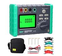 ERYUE Digital Grounding Resistant Tester High Accuracy Multifunction Voltmeter for Power and Communication, with Storage Bag for Electricians (DY-4100B)