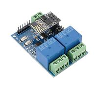 ERYUE Dual Channel WiFi Relay Module Smart Home Remote Switch for IOT Module, Phone APP Control for Home Automation Enthusiasts