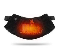 ERYUE Electric Heated Hand Warmer Muff USB Rechargeable Adjustable Waist Bag for Camping Skiing Fishing Velvet Fleece Black Grey 16.5 * 6.7in