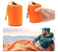 ERYUE Emergency Survival Sleeping Bag Portable Insulation Bags for Adventure Hiking Camping Ultra-Light Bright Orange for Emergency Situations (Orange)