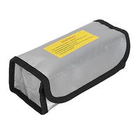 ERYUE Explosion-Proof Lithium Battery Safe Bag Fire Resistant Charging Box for RC Model Drone, Gray Flame Retardant Fiber Dimension 7.6x2.8x3.1in