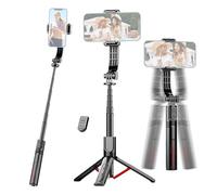 ERYUE Extendable Selfie Stick Tripod with Anti-Shake Technology for Smartphone, Detacheable Remote Shutter Phone Stabilizer, Portable Phone Tripod for Online Video Creators
