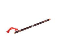 ERYUE Flute G Chinese Traditional Instrument Dizi Bitter Bamboo Flute with Chinese Knot for Beginners (G key)