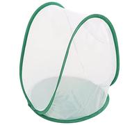 ERYUE Foldable Cage Breathable Wear Resistant for Small, Butterflies for Observation Feeding Polyester White and Green 33x33x36cm