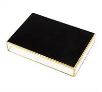 ERYUE Glass Brass Makeup Cases Organizer Jewelry Display Boxes, Large Capacity Desktop Storage Trays for Cosmetics Storage Box, Stylish Translucent Compartments with Hand-Welded (S)