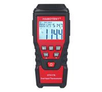 ERYUE HABOTEST HT617B High Accuracy 2-Channel Digital Thermometer for Liquid Hydrogen Furnaces, Portable Temperature Tester for Industrial Use