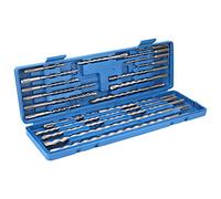 ERYUE Hammer Drill Bits Chisel Set Heavy Duty for Impact Drills 20Pcs Blue Tool Box for Concrete Brick Stone 40Cr Carbon Steel