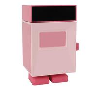ERYUE Hand Crank Vending Machine Desktop Ornament Night Light for Office Desk Relaxation (Pink)