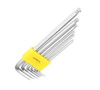 ERYUE Hex Key Wrench Set Durable Solid Steel Long Ball End L-Wrench for Mechanics Engineers 7PCS Professional Repairing Kit Hand Tool for Garages