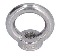 ERYUE High Strength Threaded Lifting Nut Set for Forestry Machinery, 10Pcs Marine Lifting Ring Nut Stainless Steel Fasteners for Mining Equipment (M10)