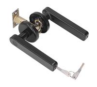 ERYUE High Tech Fingerprint Door Lock Handle for Home Security with 3 Unlocking Methods (Black)